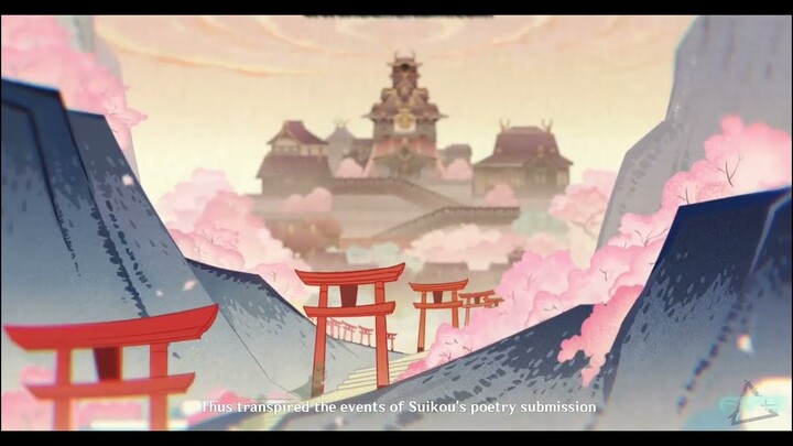 Cutscene Legends of The Five Kasen |Hues of The Violet Garden |GenshinImpact