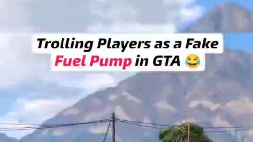 在《GTA》中偽裝成加油泵來戲弄玩家