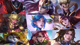 9 SKIN BARU - HAYABUSA SHADOW OF OBSCURITY, LANCELOT FLORAL KNIGHT, LUNOX LIBRA, KHUFRA APOPHIS