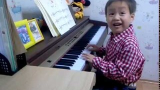 David Practicing Piano