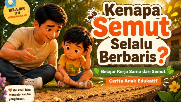 🐜 Kenapa semut selalu berjalan berbaris dan bekerja bersama? | Cerita Anak Inspiratif