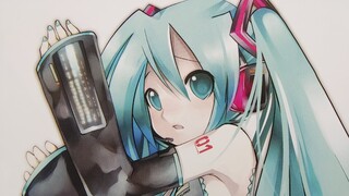 画师“KEI”：《初音未来》插画①