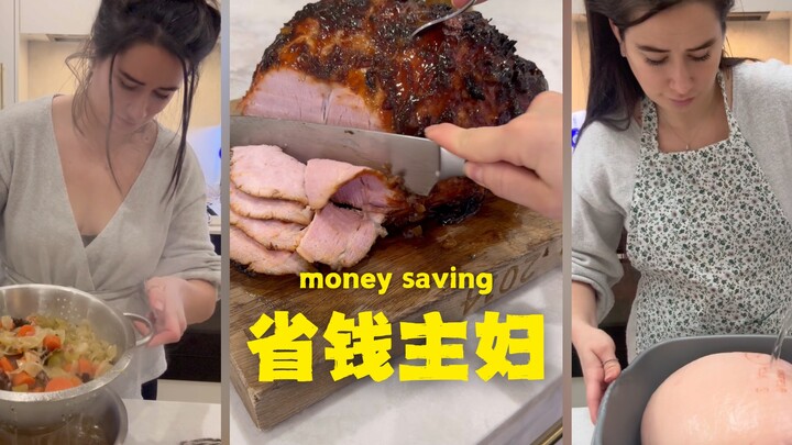 A thrifty housewife's 100% utilization of cured meat