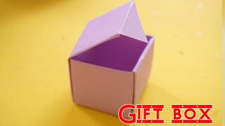 Cách làm hộp quà bằng giấy cực dễ - Cách Gấp Hộp Quà đơn giản Gấp giấy Origami -hộp bằng giấy a4