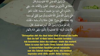 rasulullah juga mengkonsumi mayonnaise