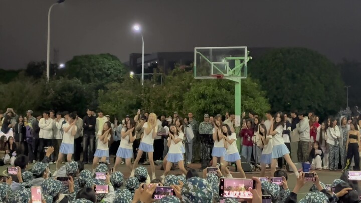 湖南科技大学军训表演《Gee》，太青春活力了吧！