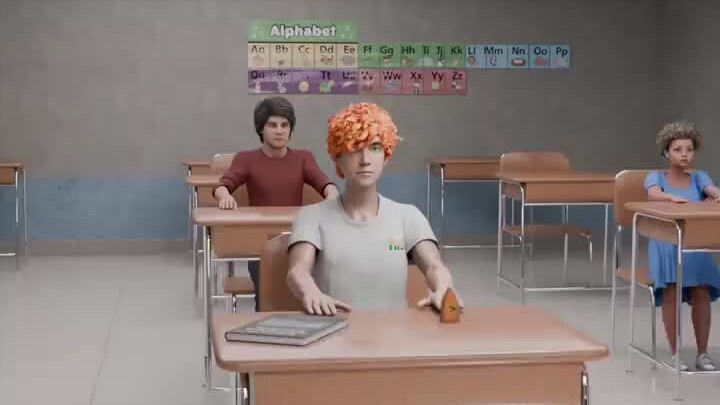 Saya lagi main lem gorila saya di kelas, tiba-tiba pengeras suara berbunyi: