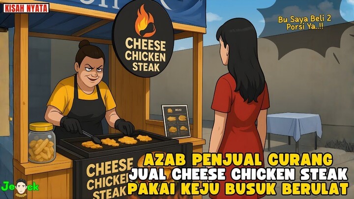 AZAB PENJUAL CURANG JUAL CHEESE CHICKEN STEAK PAKAI KEJU BUSUK BERULAT