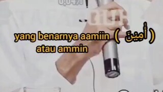 yang benarnya"Amin" atau "Aamiin" 🤔🤔