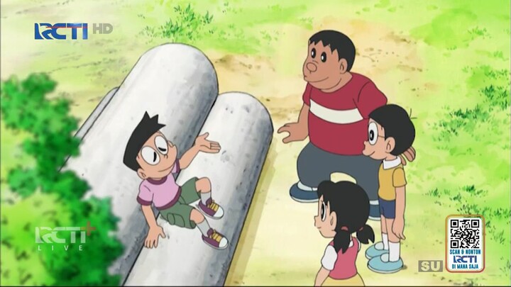 Doraemon - Pergi Kepulau Selatan Dengan TV Pengganti | Kipas Basho Pengendali Angin