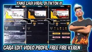CARA EDIT VIDEO PROFIL FF YANG VIRAL DI CAPCUT