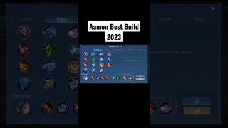 AAMON BEST BUILD 2023 | TOP 1 GLOBAL AAMON BUILD | #shorts #mlbb #mobilelegends