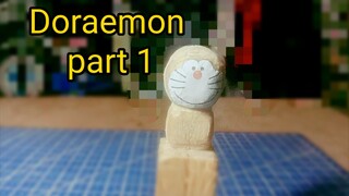 Doraemon dari stik es