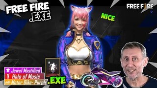 FREE FIRE.EXE - The Jewel Mystified, Emote, Purple Rev Exe