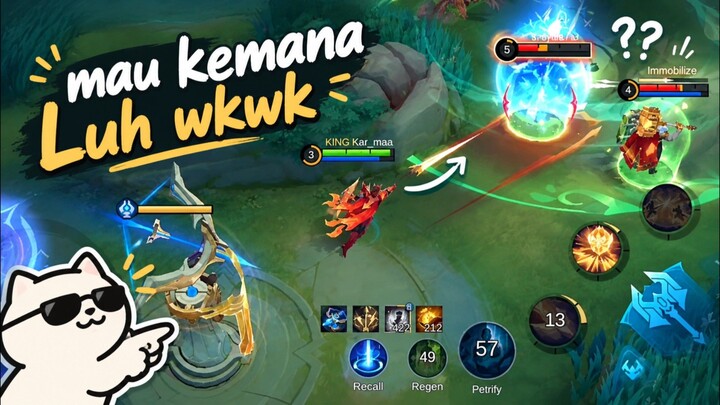 banyak melesetnya si Wkw