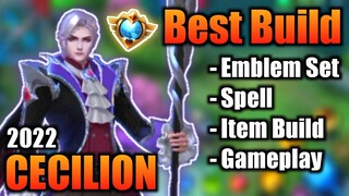 CECILION BEST BUILD 2022 | TOP 1 GLOBAL CECILION BUILD | CECILION - MOBILE LEGENDS | MLBB