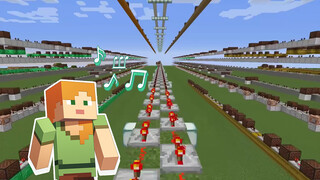 เล่นเพลง Mangzhong ผ่านเกม minecraft