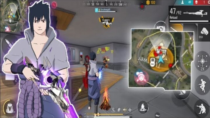 SOLO VS SQUAD PAKE SET SASUKE AUTO BARBAR !!