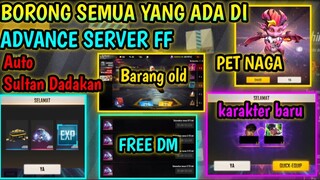 BORONG SEMUA YANG ADA DI ADVANCE SERVER FREE FIRE