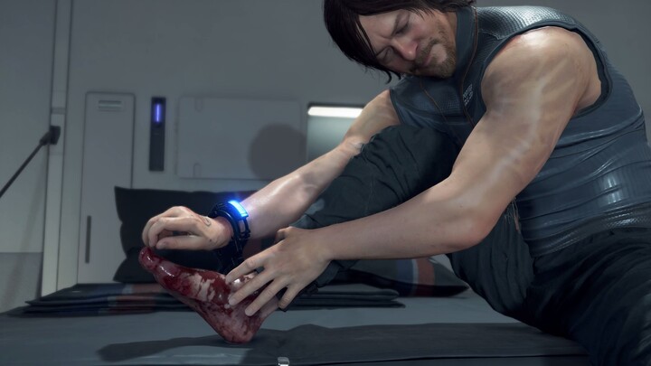 Death Stranding crossbow action capture scene