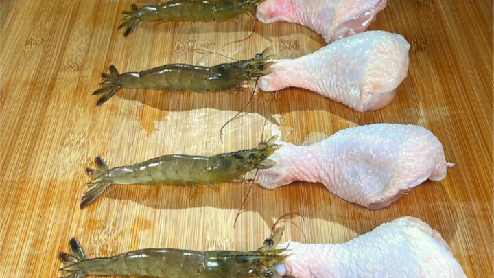 鸡腿包虾滑