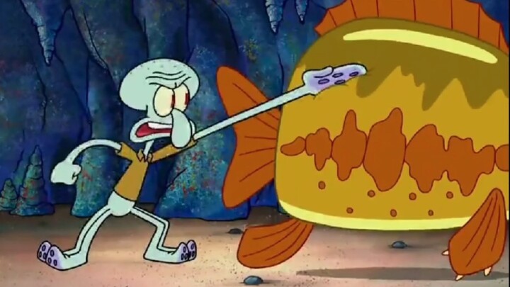 Squidward dulunya paling takut pada beruang laut! ! ! Tapi dia memaksakan dirinya bertarung melawan 