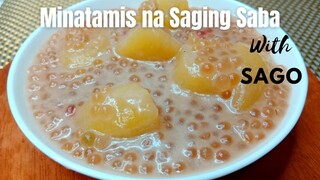 Minatamis na Saging na Saba With Sago! |Met's Kitchen