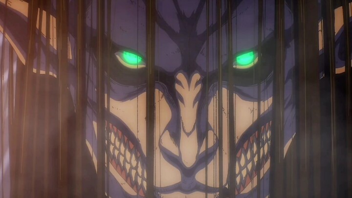 [Attack on Titan /1080P60fps] Frame-filling clip of Earth Crying Super Giant landing in Marais