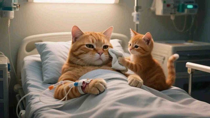 The cat mom had an accident while trying to provide a better life for her kittens, and the understan