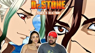 SENKU SQUARES OFF AGAINST SHISHIO! Dr. Stone Episode 4 REACTION!!!