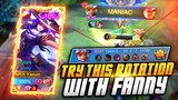 TRY THIS ROTATION WITH FANNY!! AUTO MANIAC!! | FANNY GAMEPLAY | Mobile Legends