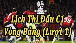 Lịch Thi Đấu Champions League Vòng Bảng (Lượt 1) | Bóng Đá Hôm Nay