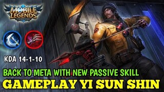 GAMEPLAY YI SUN SHIN REVAMP WITH NEW PASSIVE SKILL | MOBILE LEGENDS BANG BANG