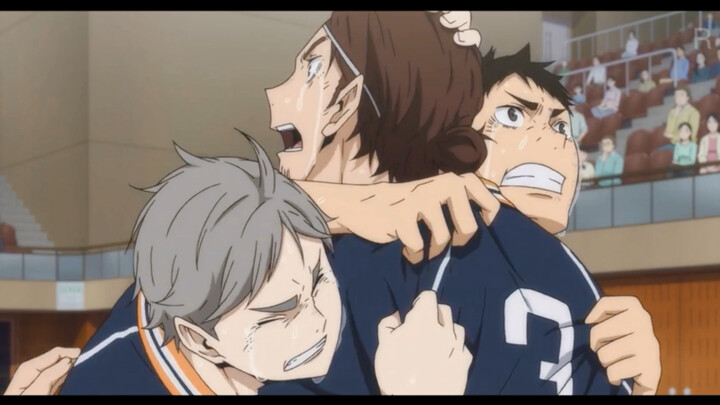 ［Haikyuu!! | Wu San］Senior yang baik memberi pegangan bagi junior!