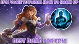 EPIC VOICE TUTORIAL HOW TO RANK UP - GUINEVERE GOD - BEST BUILD FOR EPIC - MOBILE LEGENDS