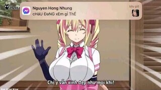 ảnh chế anime #60 : cháu đang xem giáo án mới ạ :33