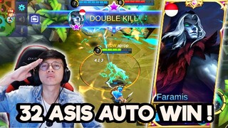 32 ASIS PAKE FARAMIS INI HERO SUPPORT TERGILA ! - MOBILE LEGENDS INODNESIA