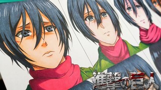 用12种动漫风格,能画出什么样的三笠阿克曼？