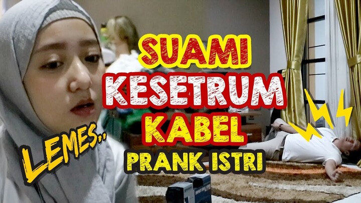PRANK KESETRUM KABEL KONSLET!! ISTRI AUTO LEMES!