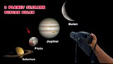 TELESCOPE ZOOM 1000X:  KONJUNGSI BULAN, JUPITER, PLUTO dan SATURNUS
