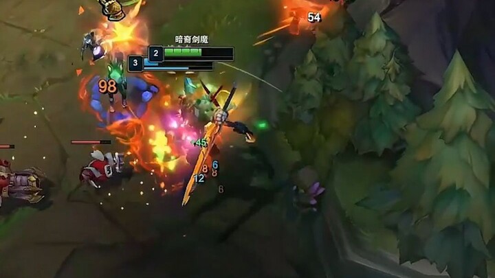 I can't handle one-on-one, but when it's three against me, I've got something to say!