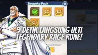 LEGENDARY RAGE RUNE GARP 9 DETIK LANGSUNG ULTI - NEW WORLD VIRGOUR VOYAGE