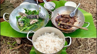 MÓN ĂN ĐẠM BẠC QUÊ HƯƠNG, ĂN SẠCH NỒI CƠM VỚI MÓN CÁ RÔ ĐỒNG KHO TIÊU VÀ CANH RAU TẬP TÀNG