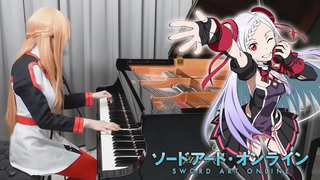 「Catch the Moment - LiSA」 Sword Art Online เพลงประกอบละคร Ordinal Scale เปียโนของรู