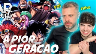 A GERAÇÃO MAIS ABSURDA DE ONE PIECE 🔥 | Pai e Filho reagindo a Pior Geração (One Piece) | Daarui