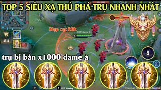 Thí Nghiệm Liên Quân: TOP 5 Tướng AD Siêu Tốc Mùa 21 Phá Trụ Nhanh | Dame ảo x1000 POT