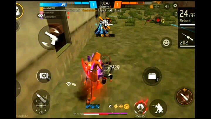【Free Fire】1v4 CS Ranked! Pure muscle memory! 😤🔥