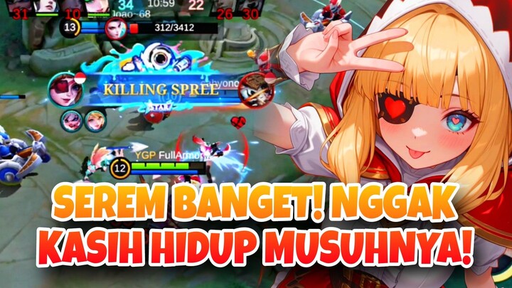 SEREM BANGET! RUBY NGGAK KASIH HIDUP MUSUH! - Mobile Legends Moments