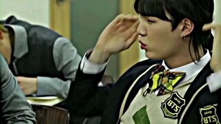 JIMIN blushing for this gal.