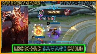 LEOMORD SAVAGE BUILD 2021 | LEOMORD SAVAGE GAMEPLAY 2021 | LEOMORD BEST BUILD AND EMBLEM 2021